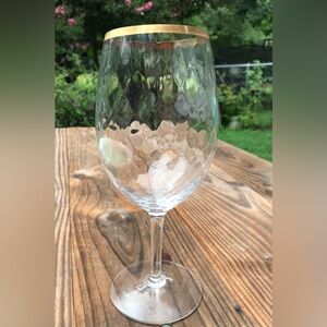 MARC BLACKWELL OPTIC GOLD WINE GLASS
